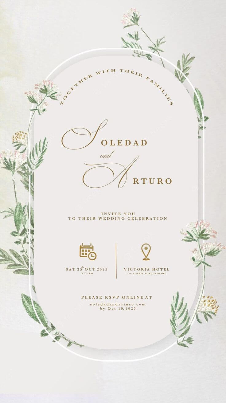 digital wedding invitation